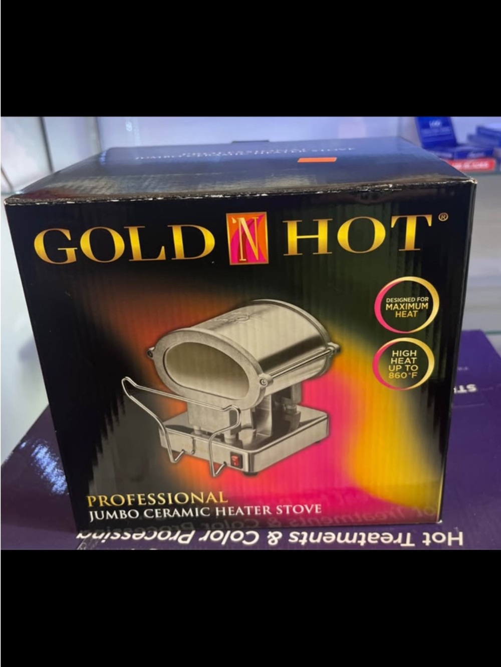 Gold N Hot Professional Jumbo Ceramic Heater Stove - Silver